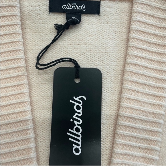 NWT Allbirds Pink Aspen Cardi Merino Wool Oversized Cardigan - Picture 5 of 10